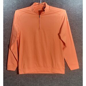 Cutter & Buck Mens Quater Zip Pullover DryTec 50+UPF OR BlackRock Logo Tags L